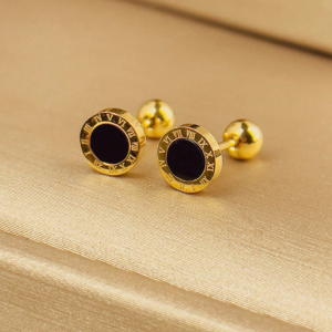 Stainless Steel Stud Earrings for Women, Screw-In Design