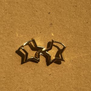 Stainless steel Small Star Hoop