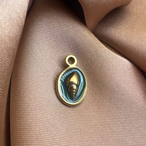 Blue conch charm