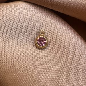 Pink Satellite Stone Charm