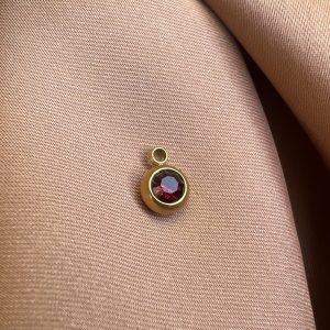 Blood red Satellite Stone Charm