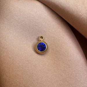 Blue Satellite Stone Charm