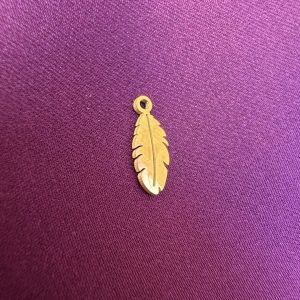 SS feather charm
