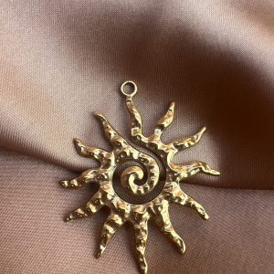 Vintage Sunflower charm